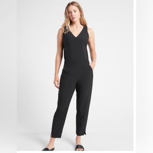 NWT Athleta Brooklyn Jumpsuit black 10 Tall